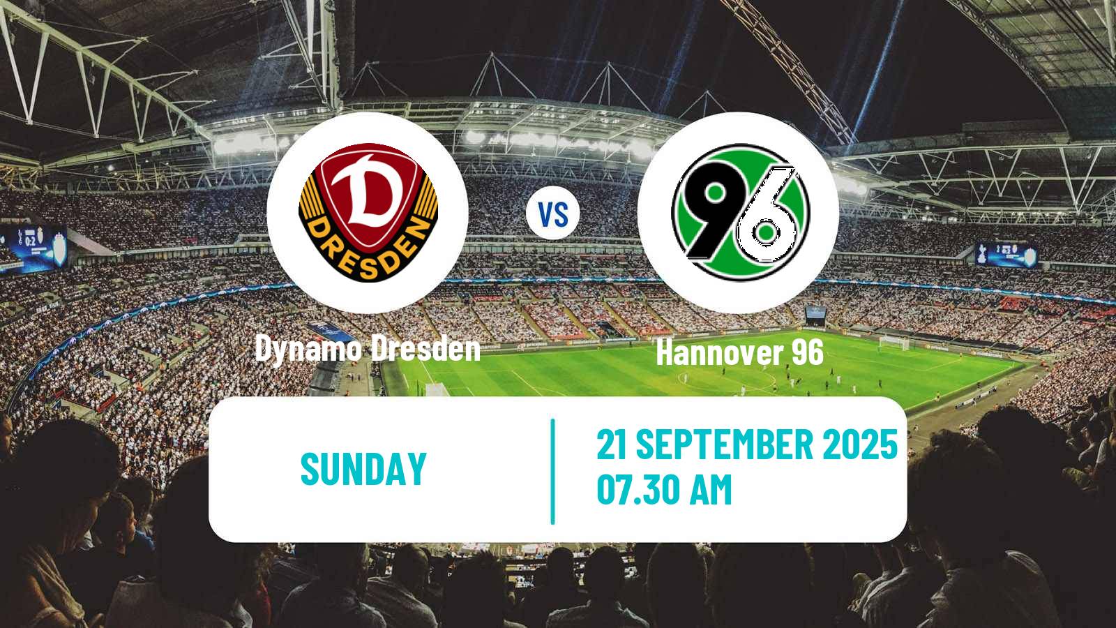 Soccer German 2 Bundesliga Dynamo Dresden - Hannover