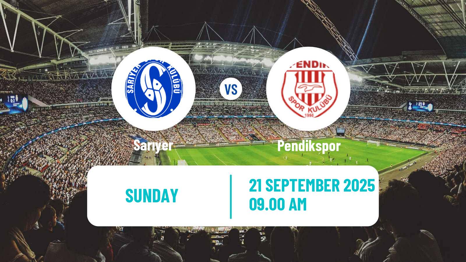 Soccer Turkish First League Sarıyer - Pendikspor