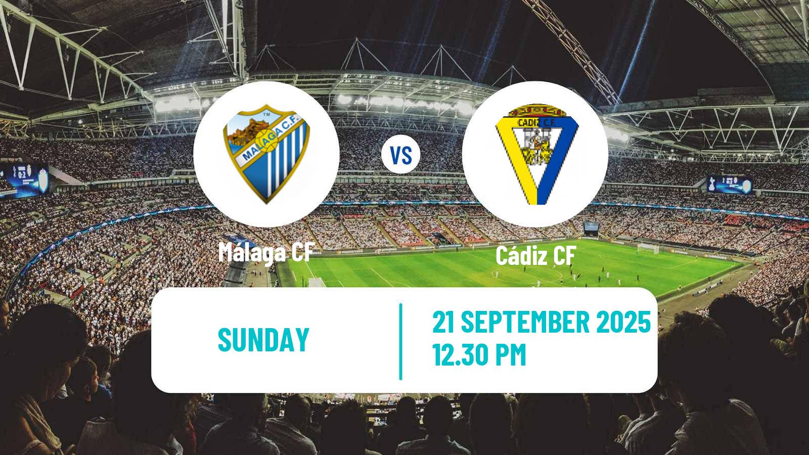 Soccer Spanish LaLiga2 Málaga - Cádiz