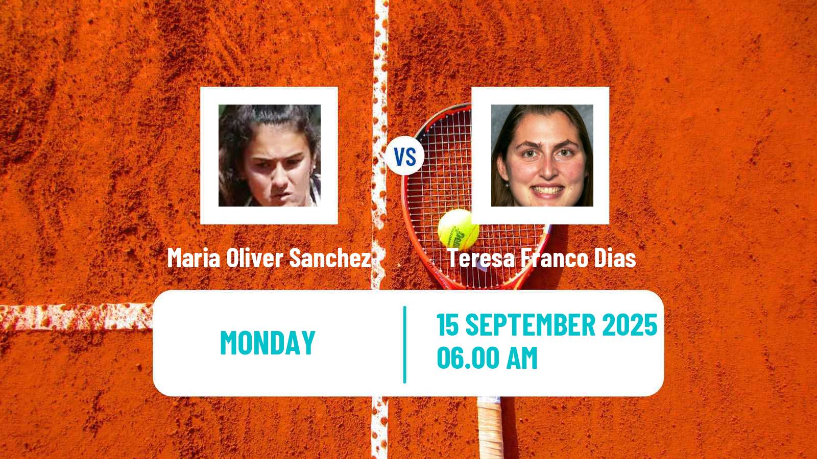 Tennis ITF W15 Ceuta Women Maria Oliver Sanchez - Teresa Franco Dias