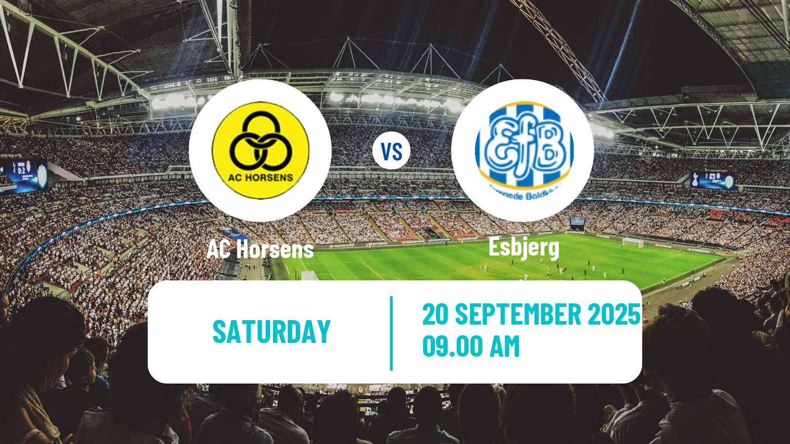 Soccer Danish 1 Division Horsens - Esbjerg