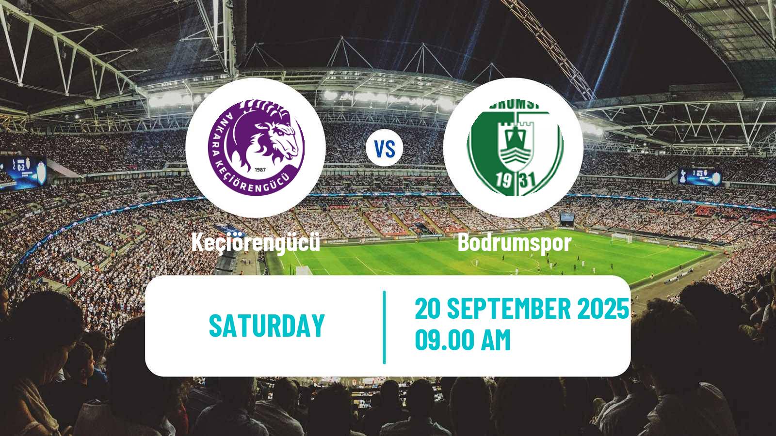Soccer Turkish First League Keçiörengücü - Bodrumspor