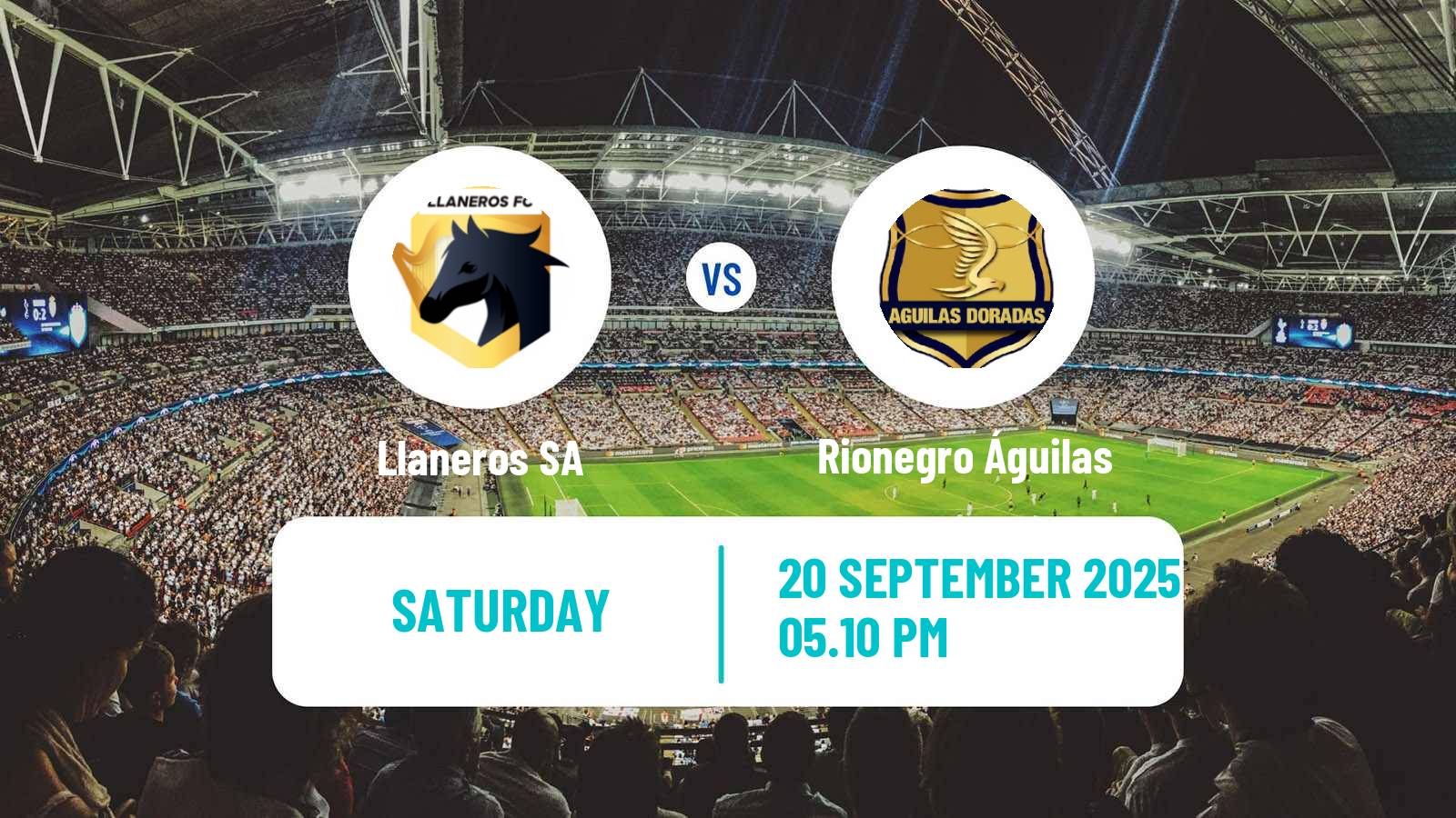 Soccer Colombian Primera A Llaneros SA - Rionegro Águilas