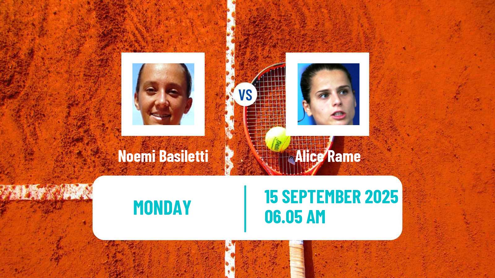 Tennis Tolentino Challenger Women Noemi Basiletti - Alice Rame