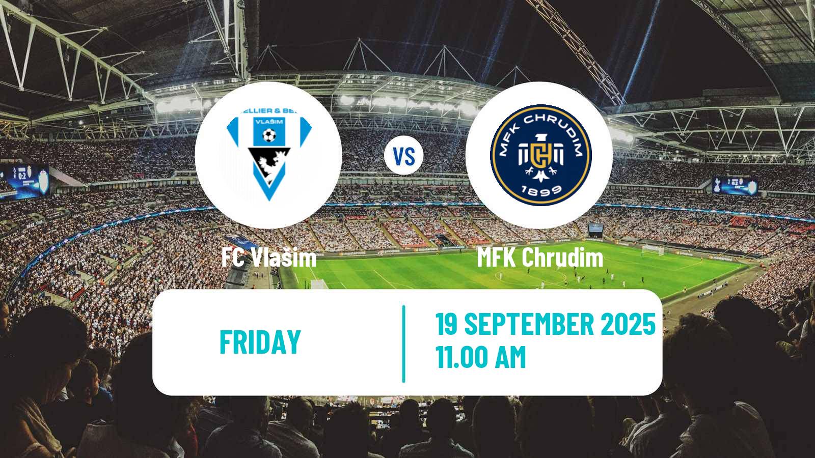 Soccer Czech Division 2 Vlašim - Chrudim