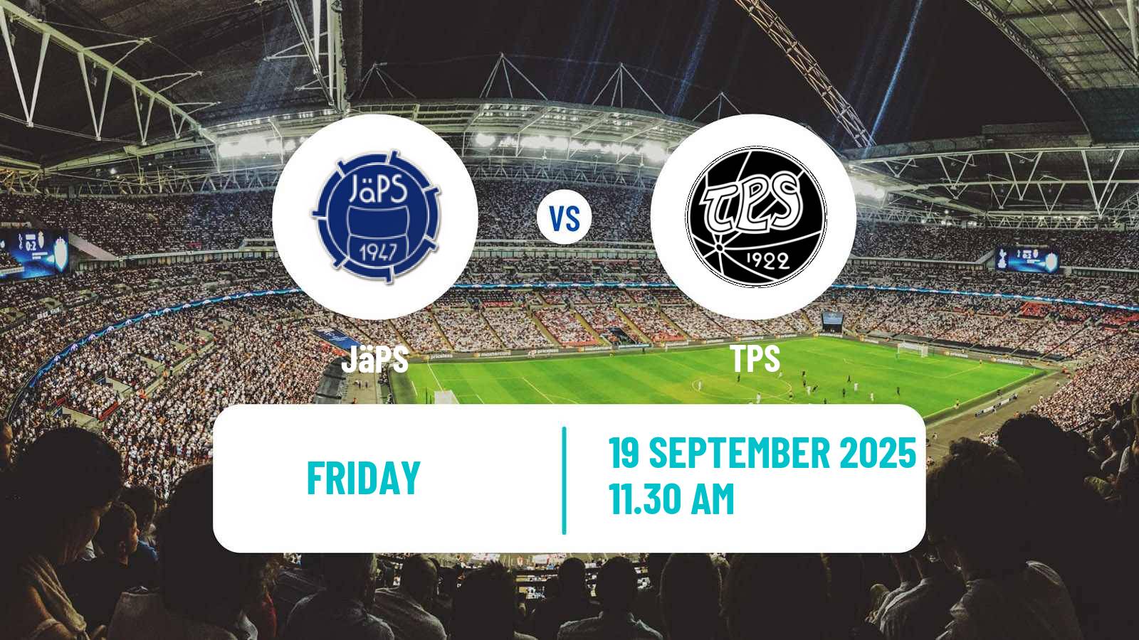 Soccer Finnish Ykkosliiga JäPS - TPS