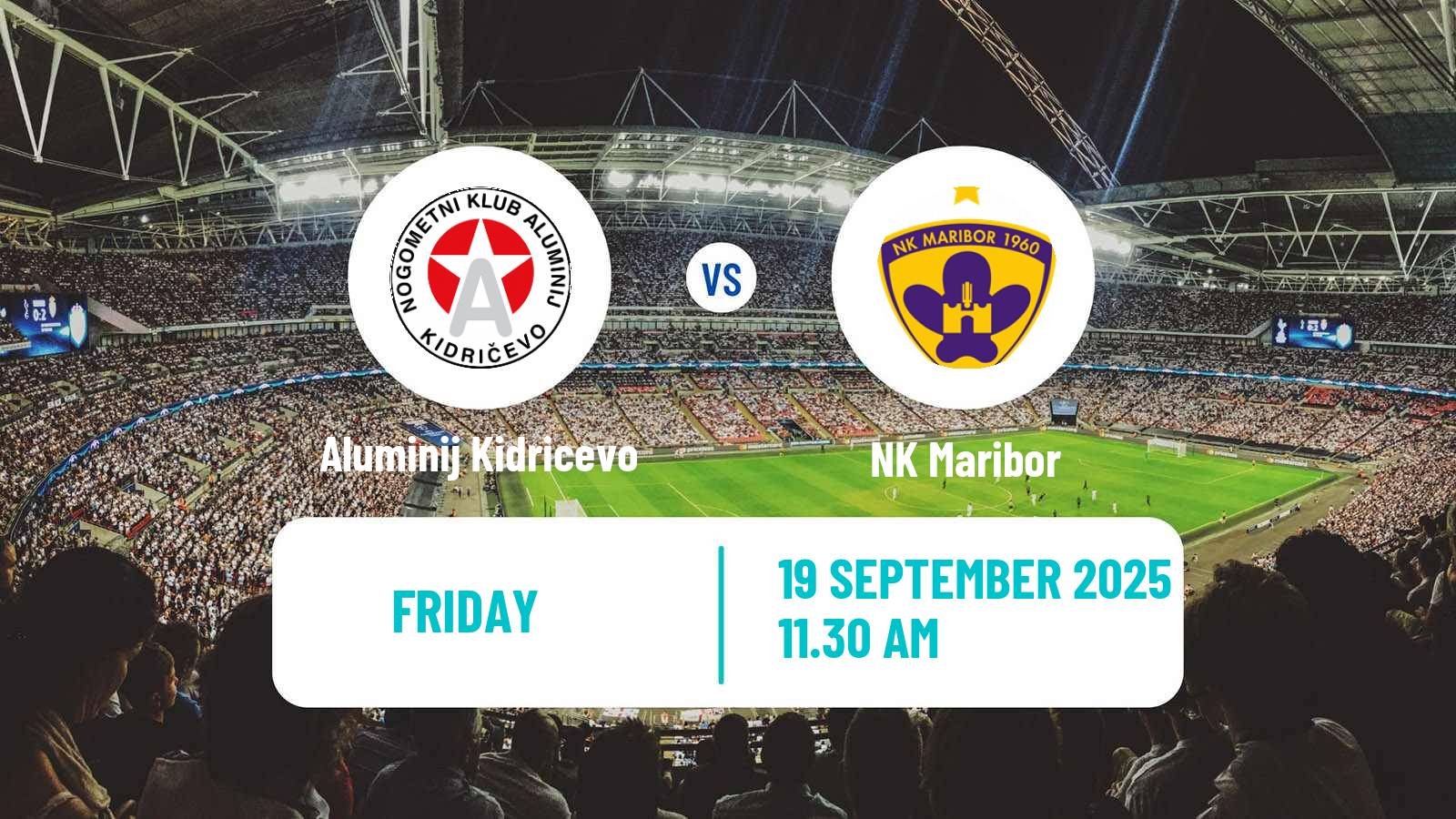 Soccer Slovenian PrvaLiga Aluminij Kidricevo - Maribor