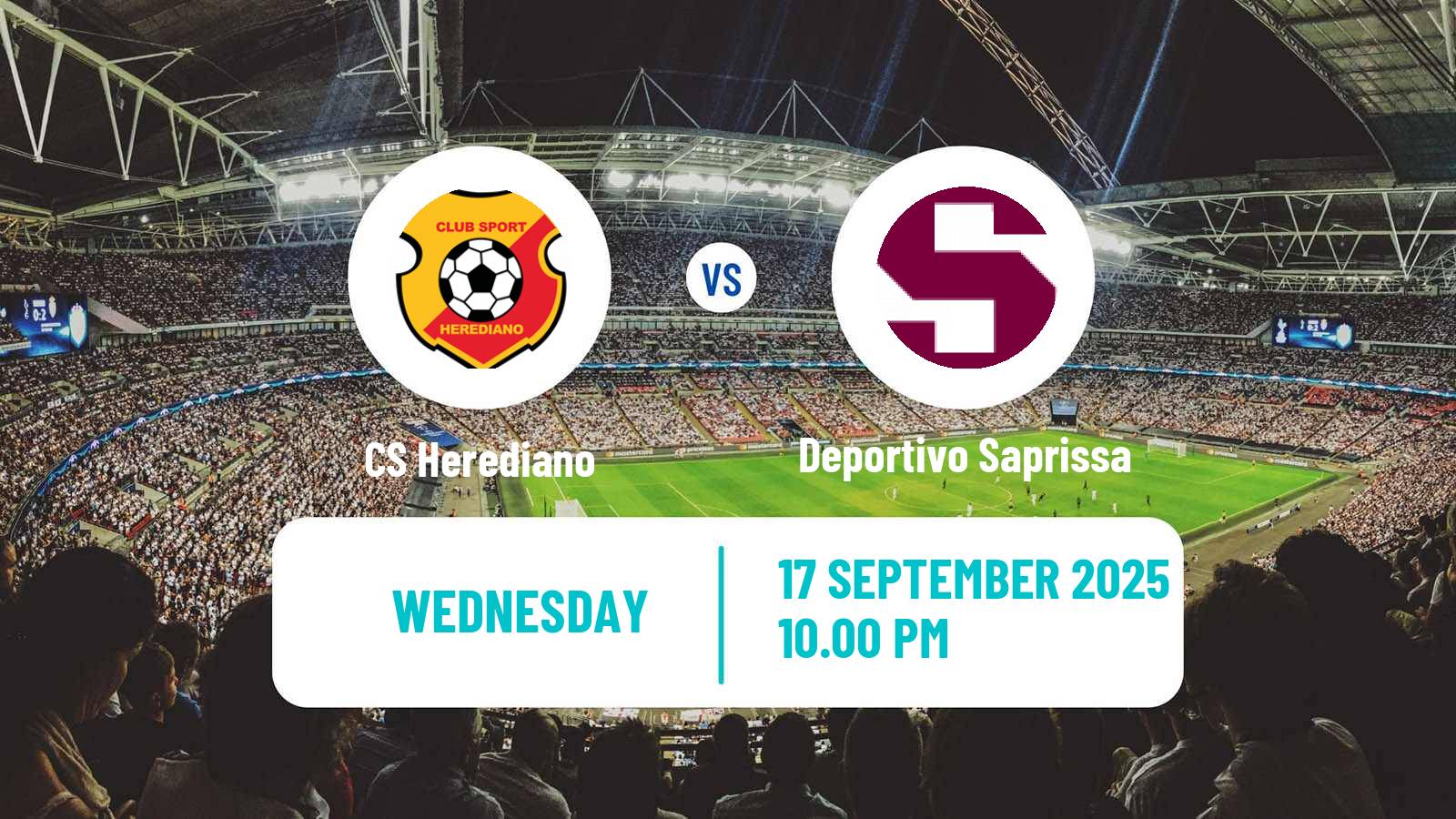 Soccer Costa Rican Primera Division Herediano - Deportivo Saprissa