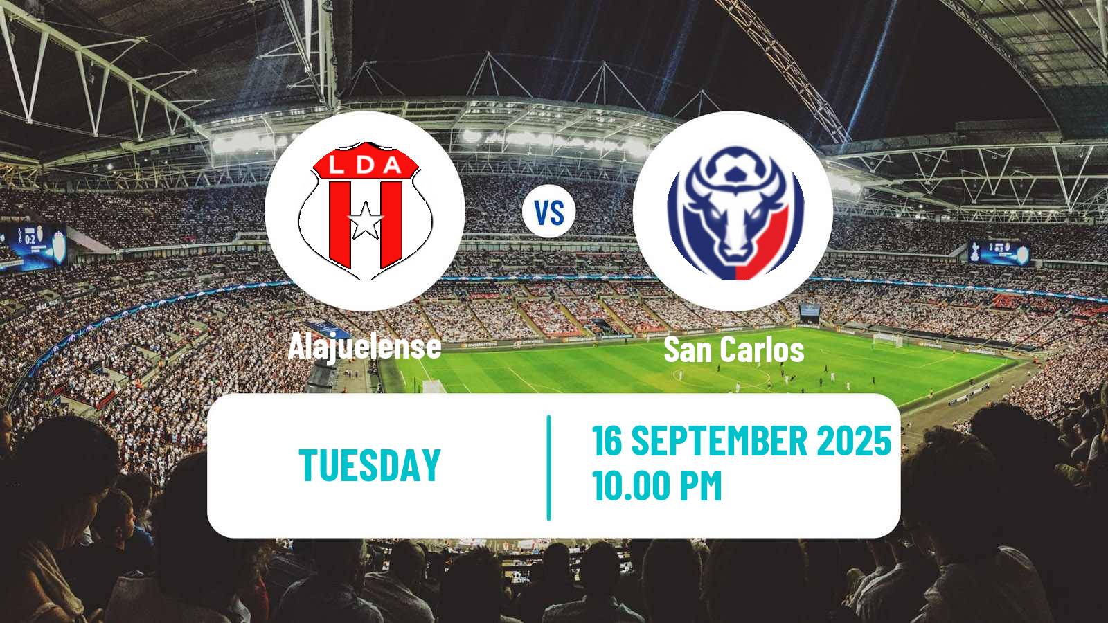 Soccer Costa Rican Primera Division Alajuelense - San Carlos