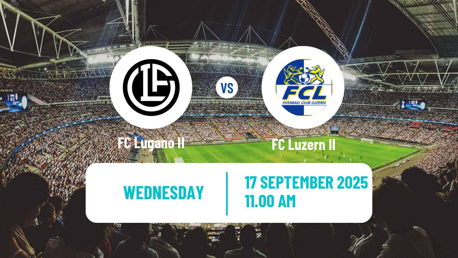 Soccer Swiss Promotion League Lugano II - Luzern II