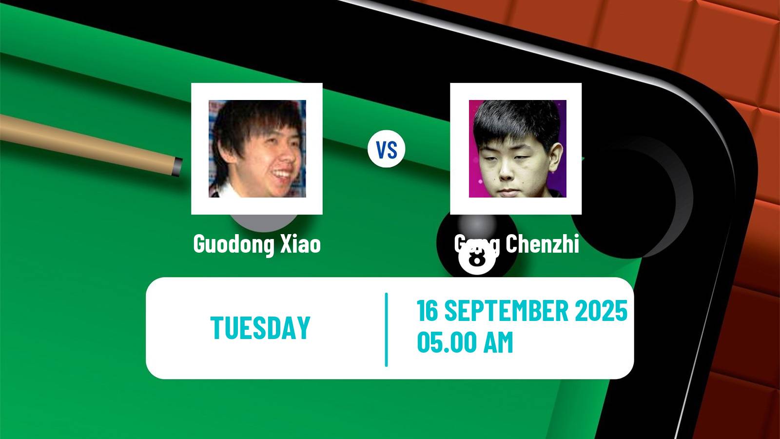 Snooker English Open Guodong Xiao - Gong Chenzhi