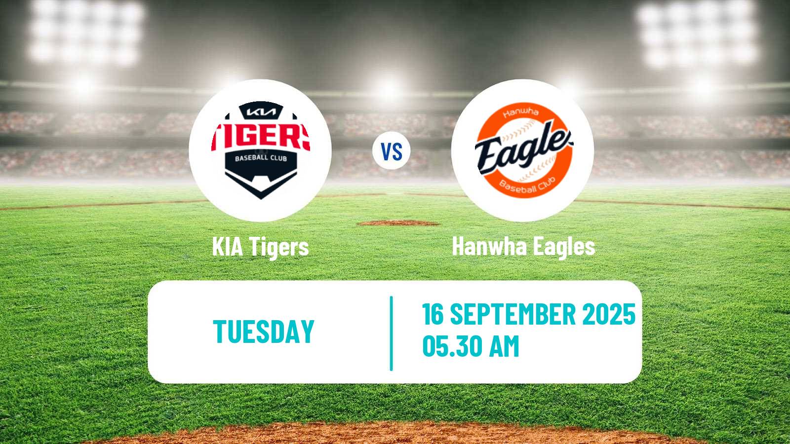 Baseball KBO KIA Tigers - Hanwha Eagles