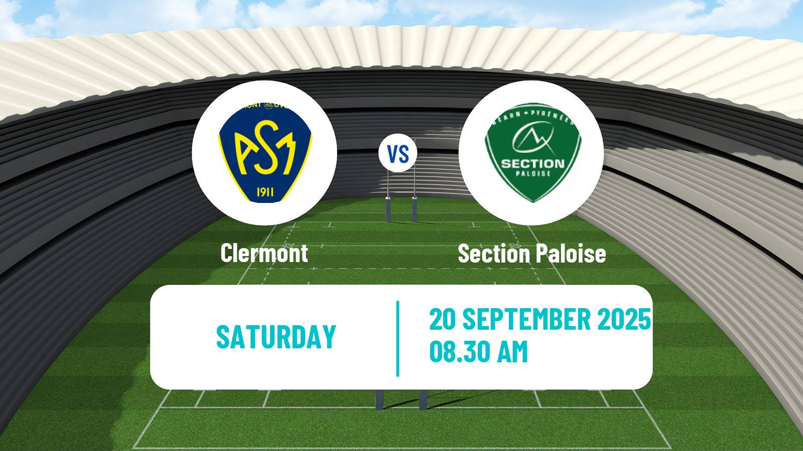 Rugby union French Top 14 Clermont - Section Paloise