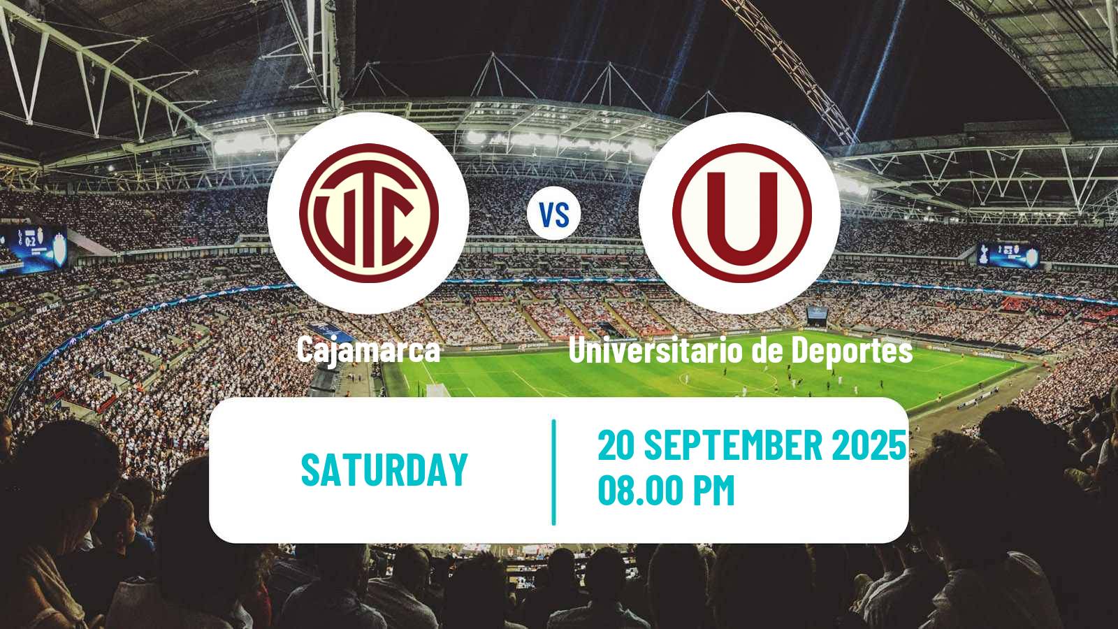 Soccer Peruvian Liga 1 Cajamarca - Universitario de Deportes