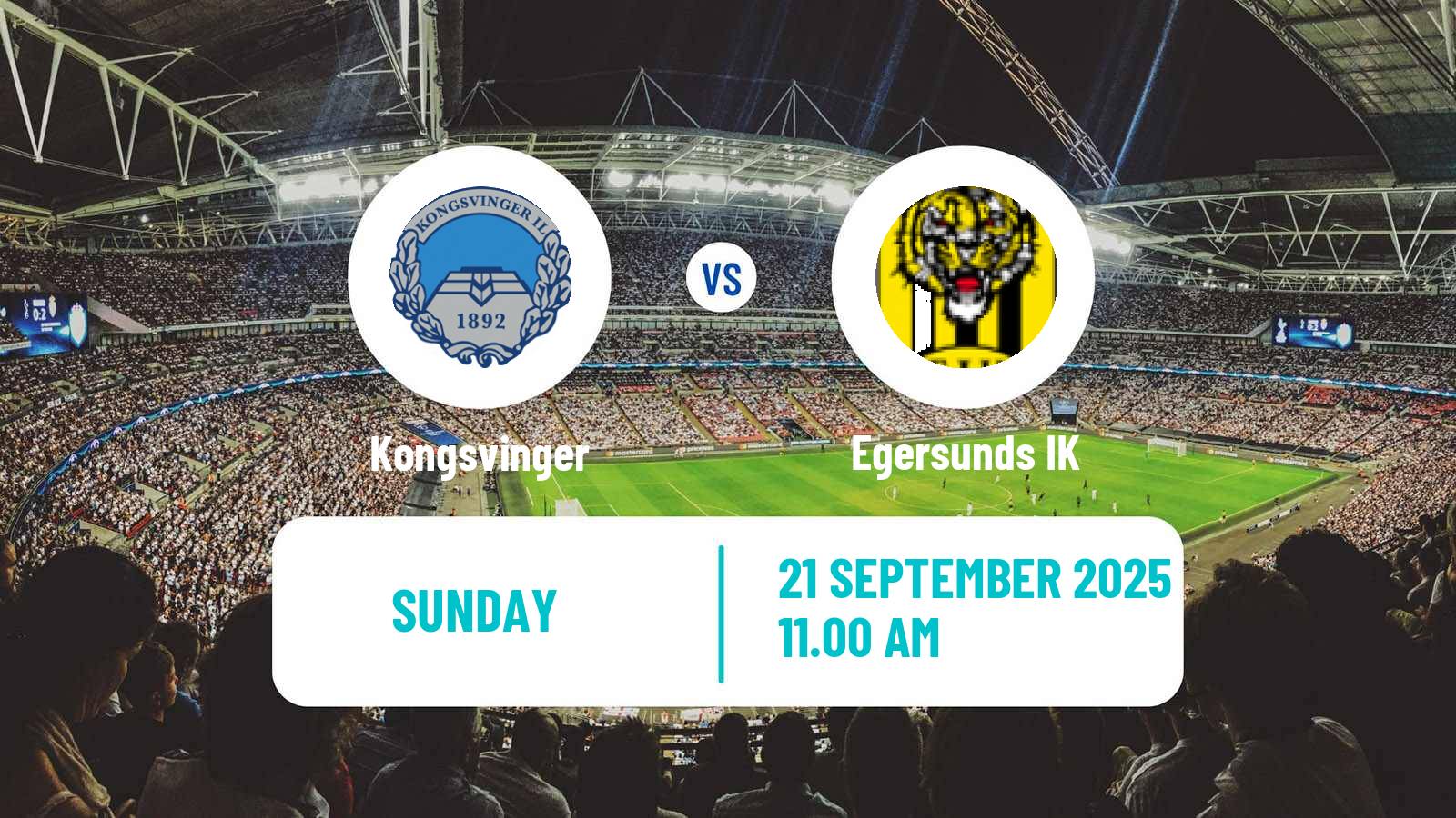 Soccer Norwegian Adeccoligaen Kongsvinger - Egersund