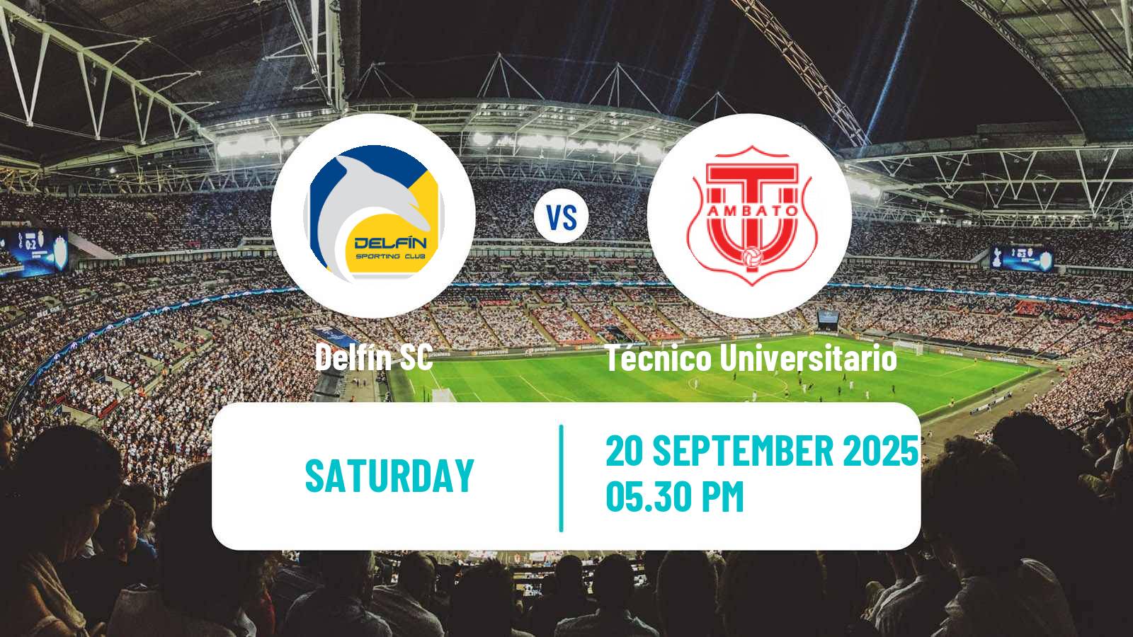Soccer Ecuadorian Liga Pro Delfín - Técnico Universitario