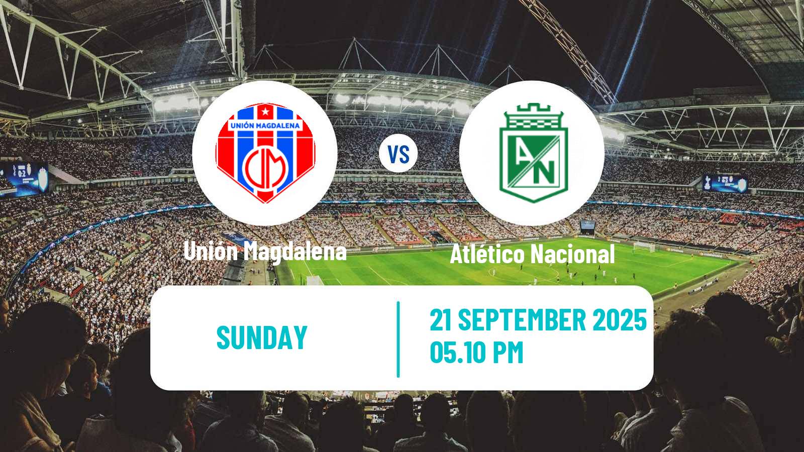 Soccer Colombian Primera A Unión Magdalena - Atlético Nacional