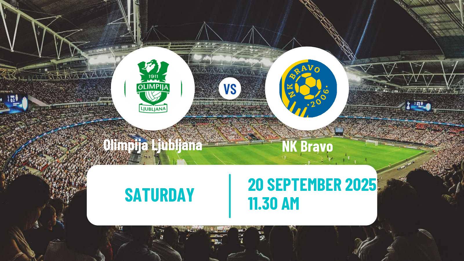 Soccer Slovenian PrvaLiga Olimpija Ljubljana - NK Bravo