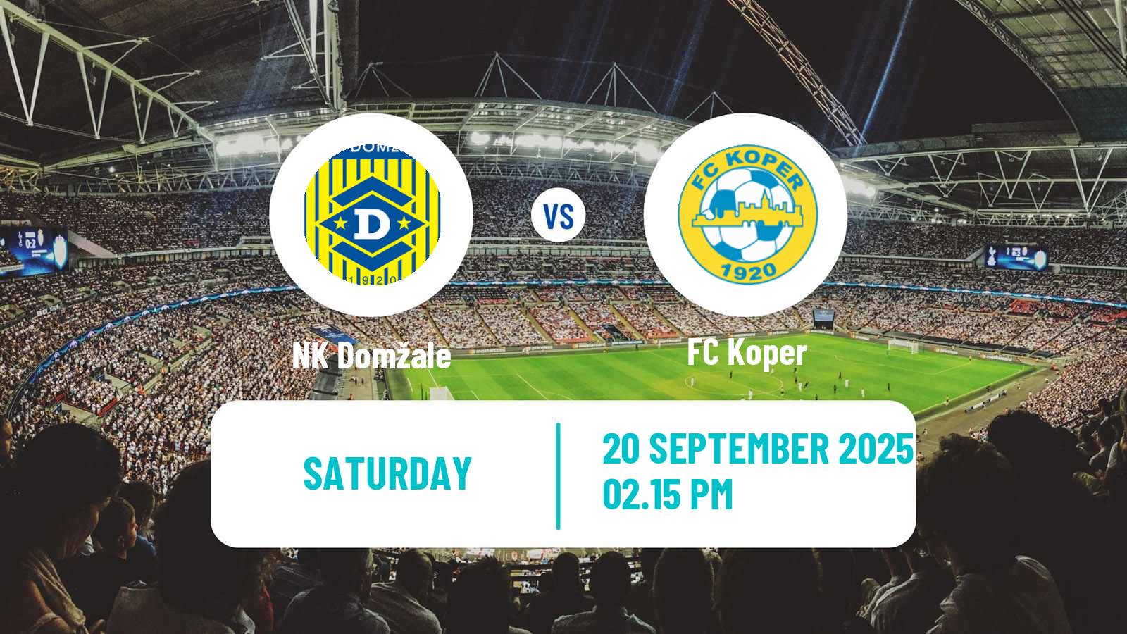 Soccer Slovenian PrvaLiga Domžale - Koper