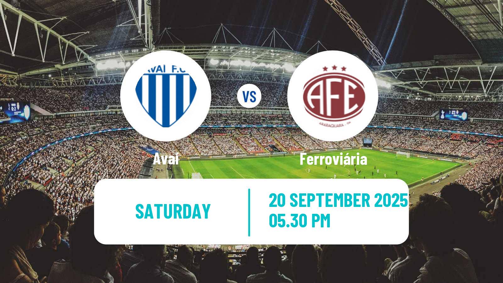 Soccer Brazilian Serie B Avaí - Ferroviária