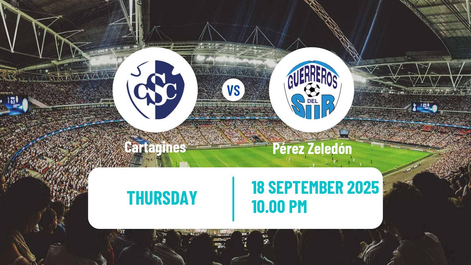 Soccer Costa Rican Primera Division Cartagines - Pérez Zeledón