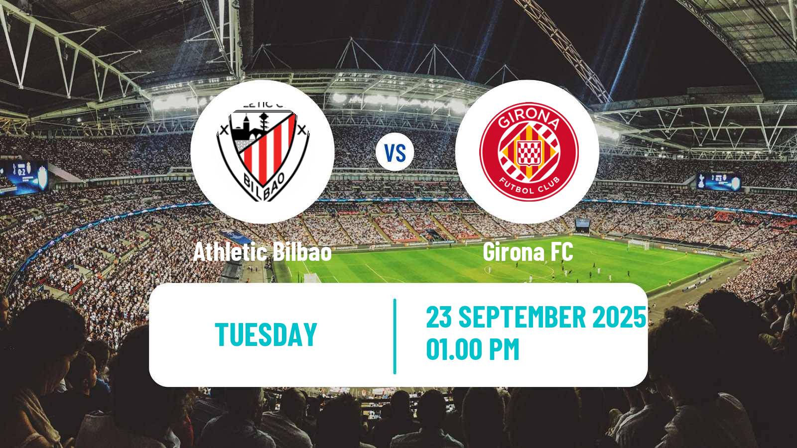 Soccer Spanish LaLiga Athletic Bilbao - Girona