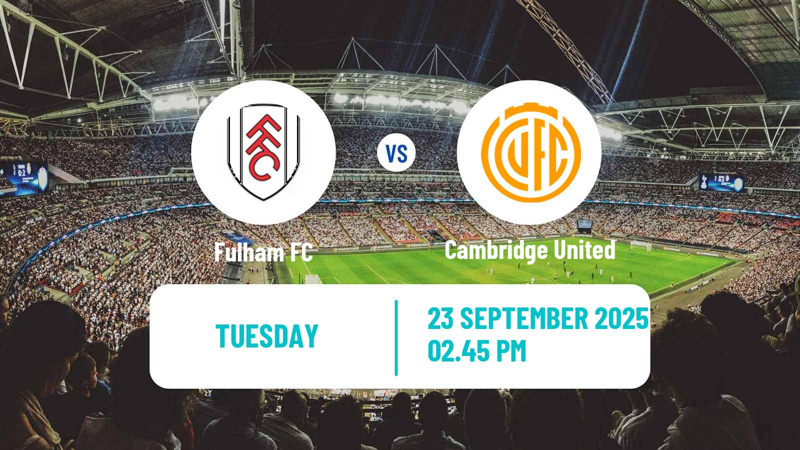 Soccer English League Cup Fulham - Cambridge United