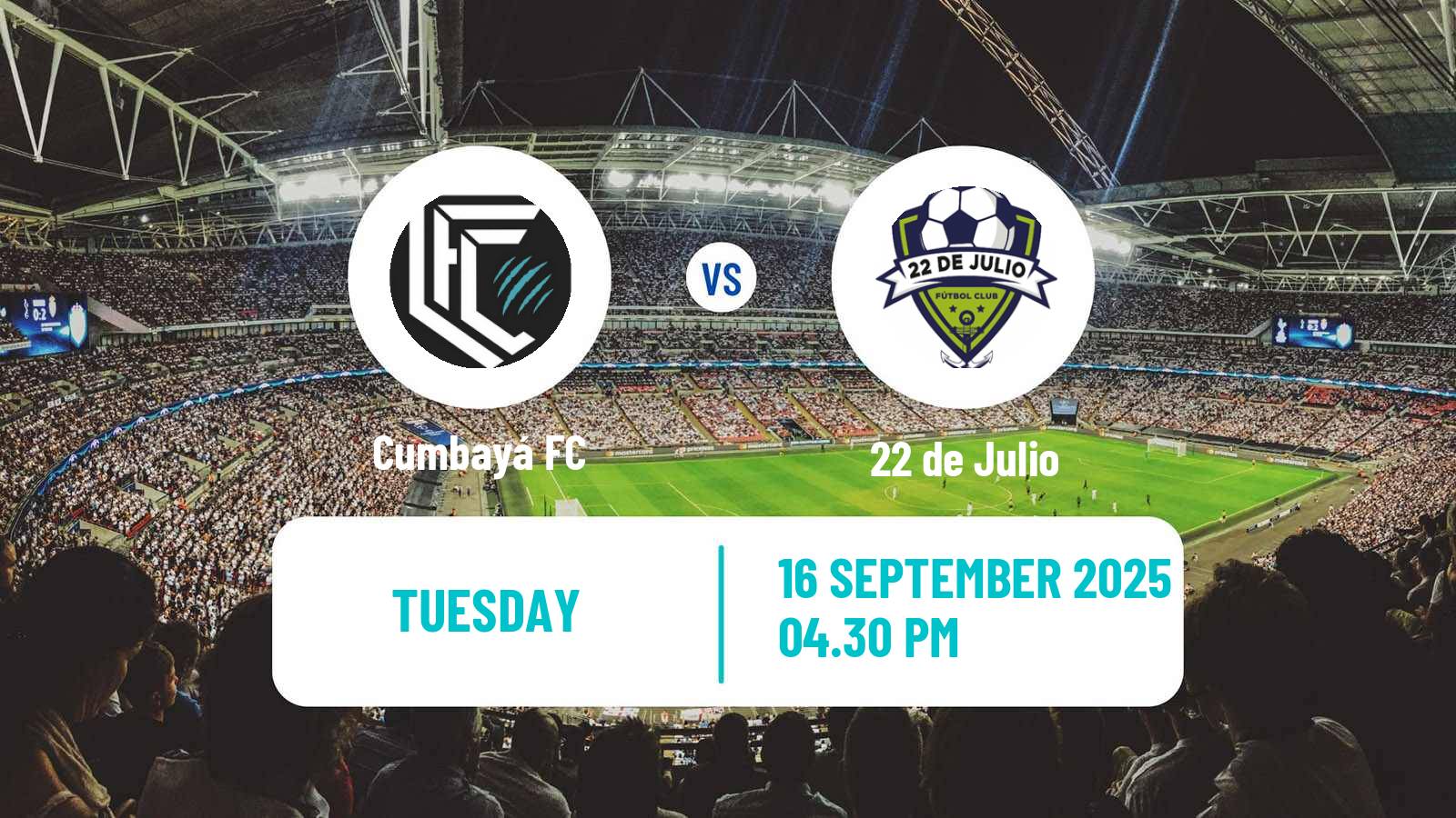 Soccer Ecuadorian Serie B Cumbayá - 22 de Julio