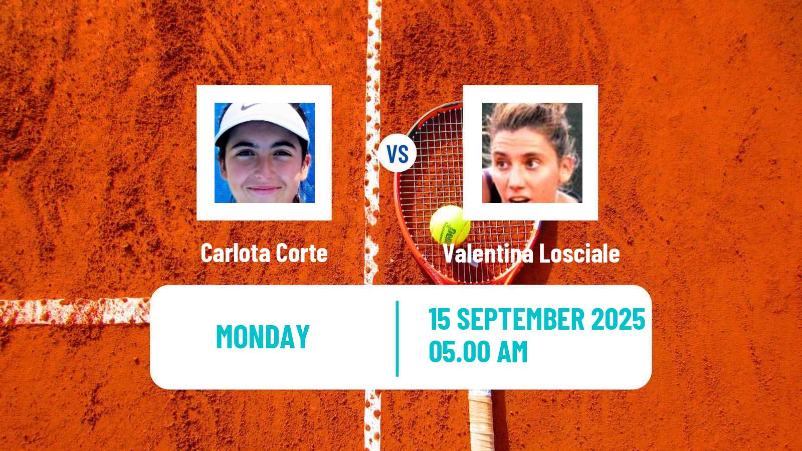 Tennis ITF W15 Ceuta Women Carlota Corte - Valentina Losciale