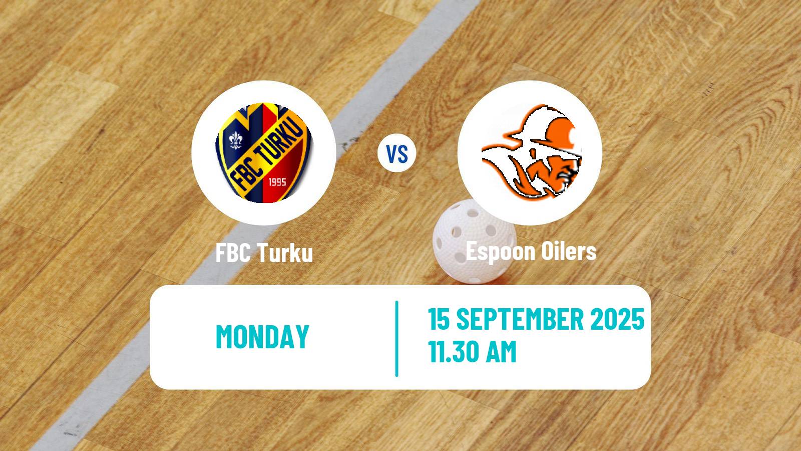 Floorball Finnish F-Liiga Turku - Espoon Oilers