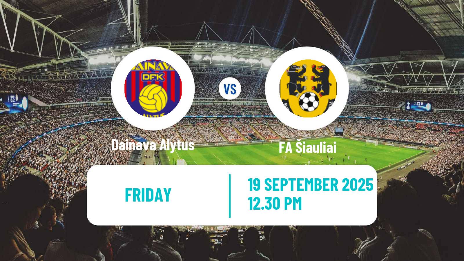 Soccer Lithuanian A Lyga Dainava Alytus - FA Šiauliai
