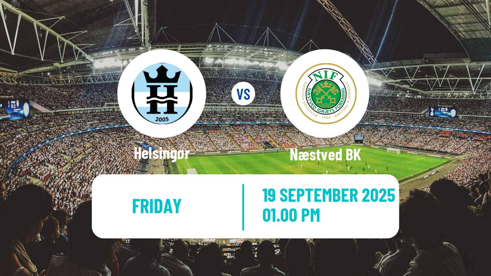Soccer Danish 2 Division Helsingør - Næstved BK