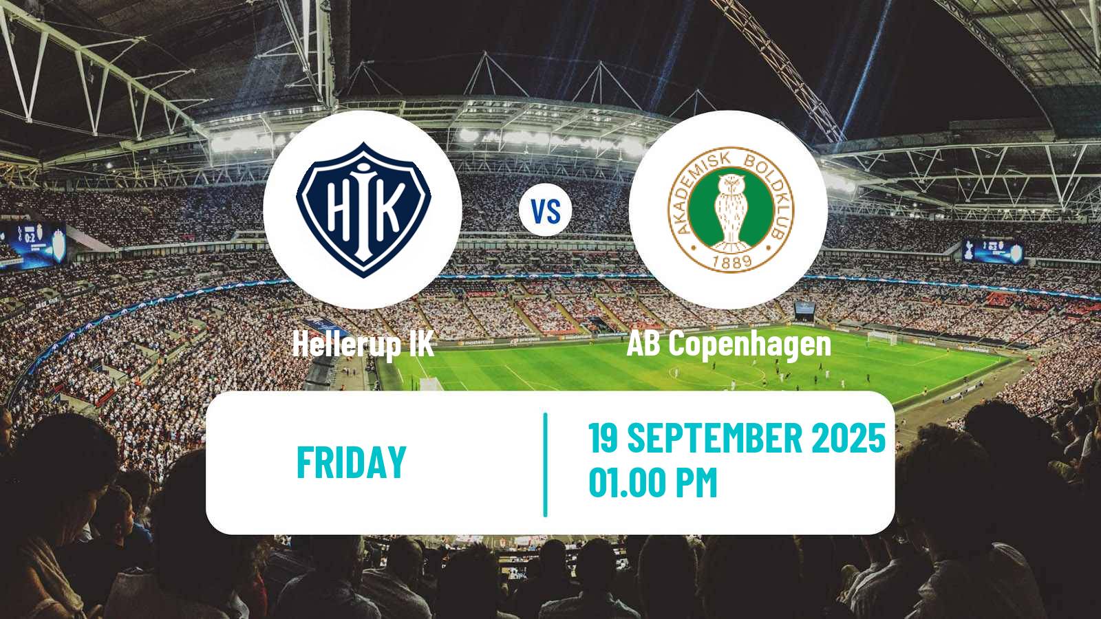 Soccer Danish 2 Division Hellerup - AB Copenhagen