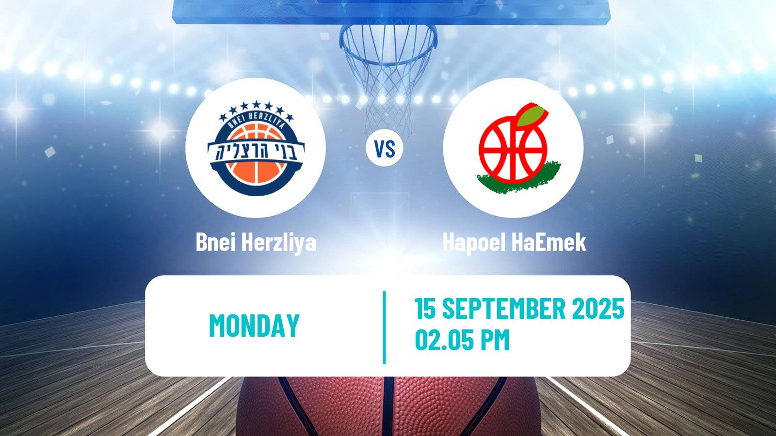 Basketball Israeli League Cup Bnei Herzliya - Hapoel HaEmek