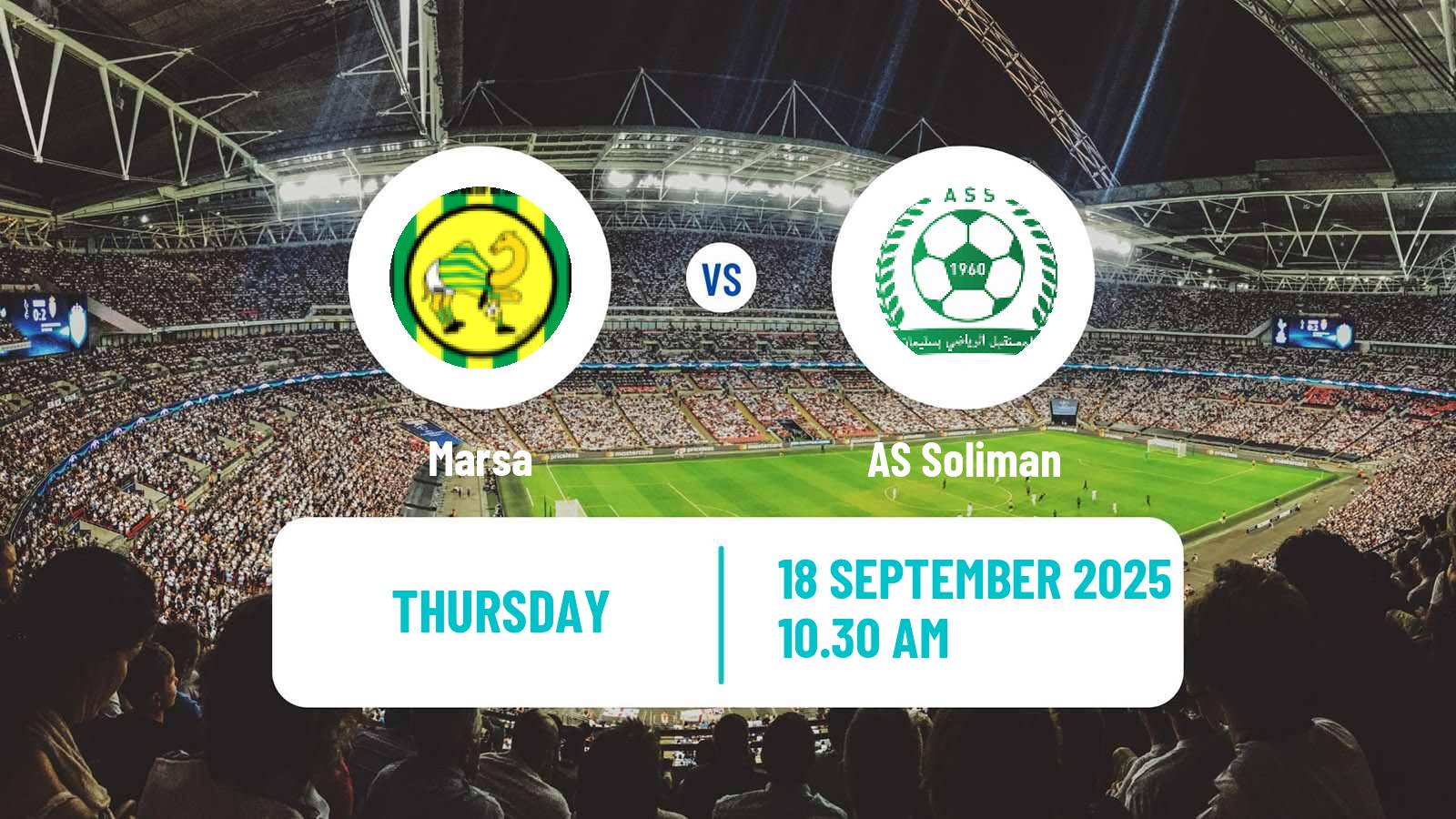Soccer Tunisian Ligue Professionnelle 1 Marsa - Soliman