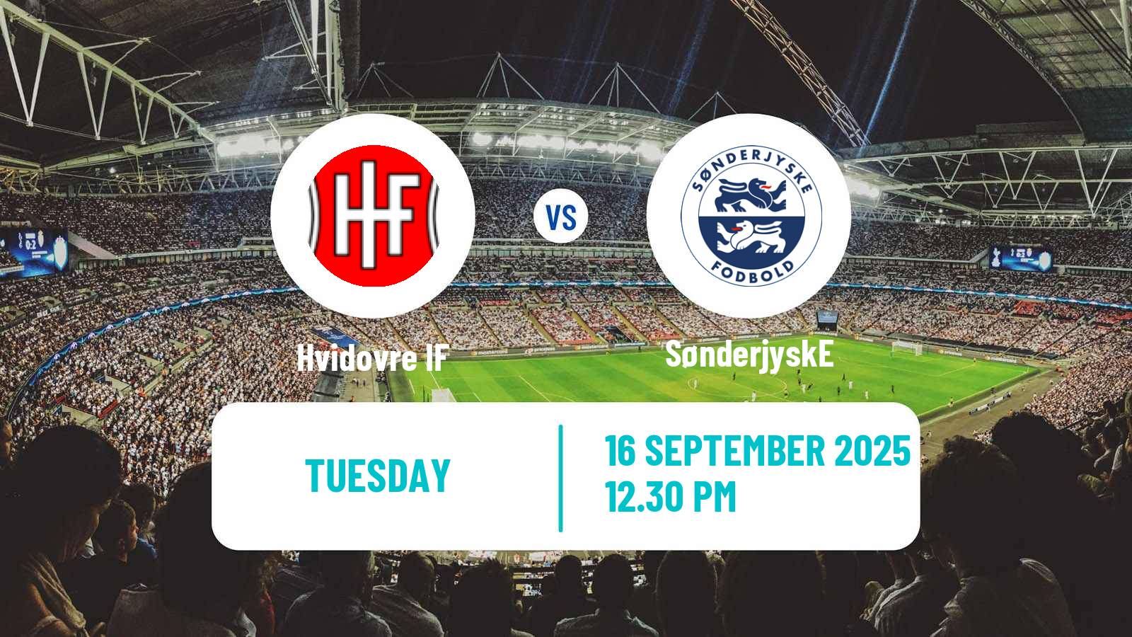 Soccer Danish Landspokal Cup Hvidovre - SønderjyskE