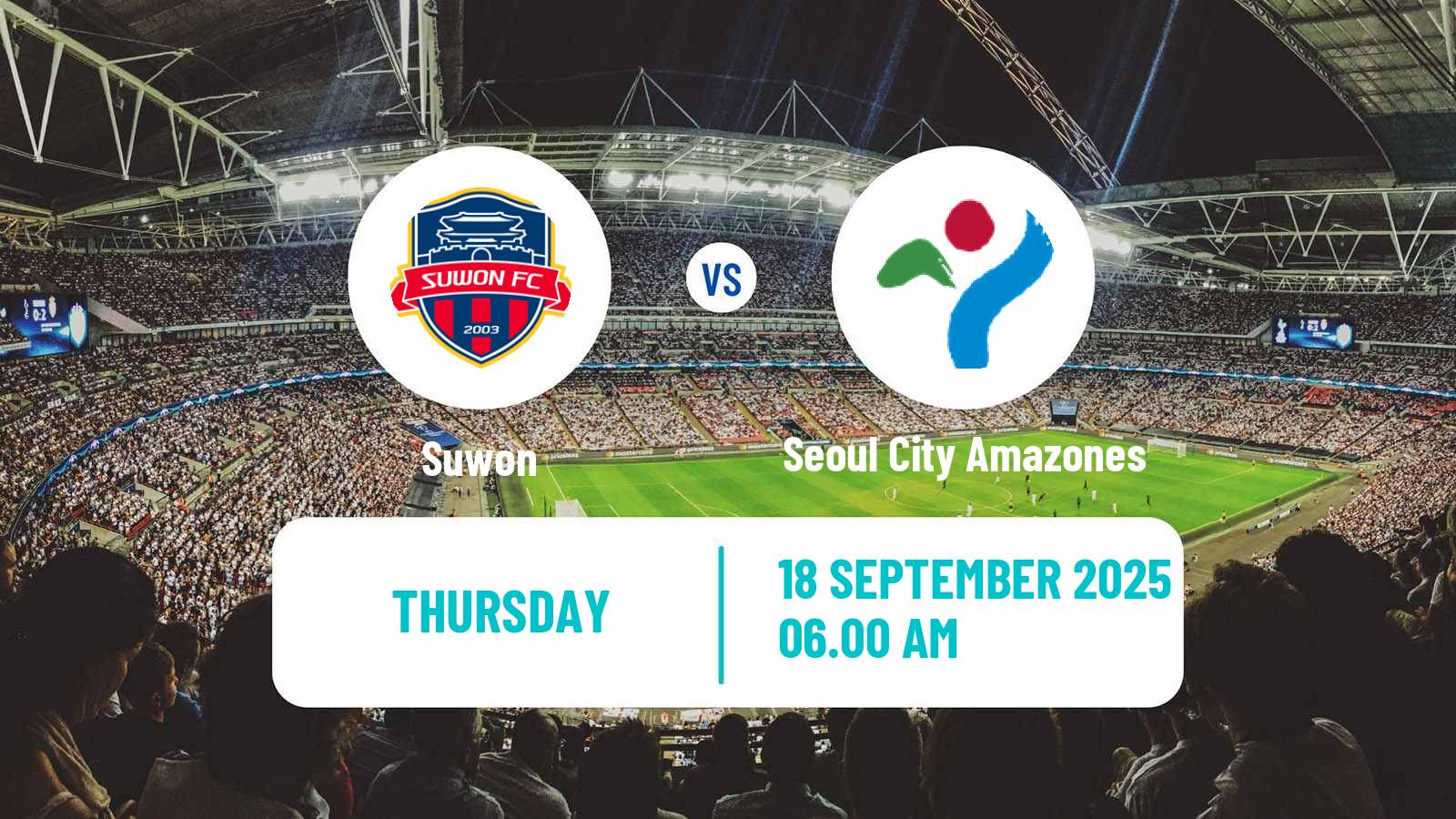 Soccer South Korean WK League Suwon - Seoul City Amazones