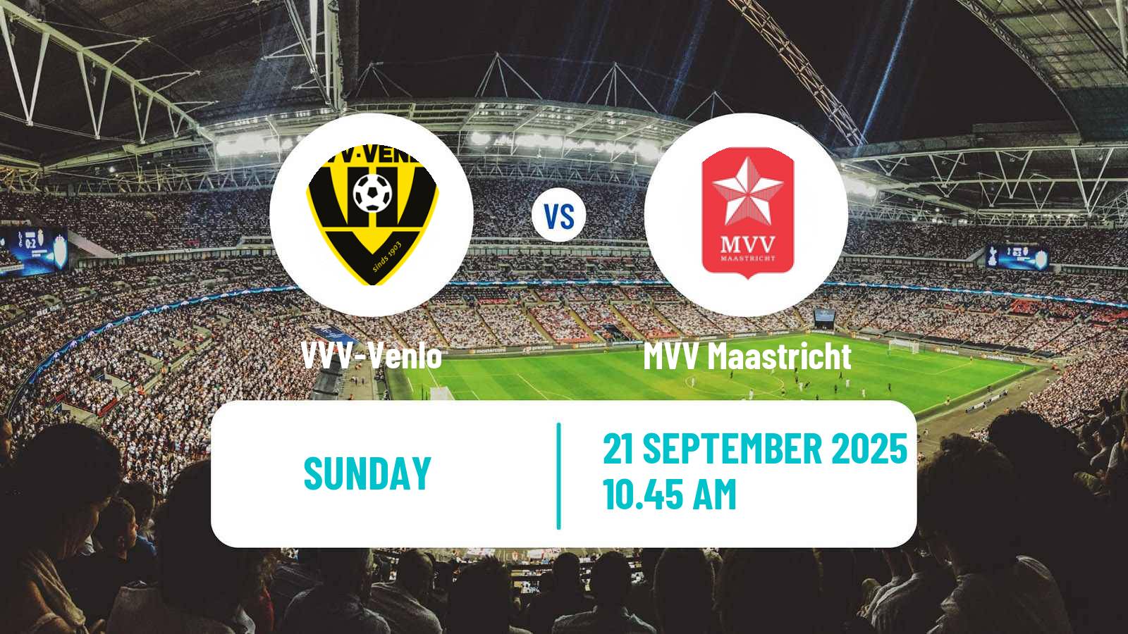 Soccer Dutch Eerste Divisie VVV-Venlo - MVV Maastricht