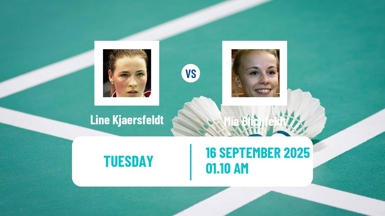Badminton BWF World Tour China Masters 3 Women Line Kjaersfeldt - Mia Blichfeldt