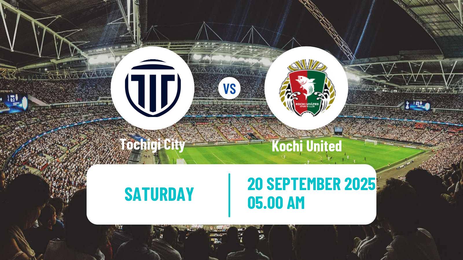 Soccer Japan J3 League Tochigi City - Kochi United