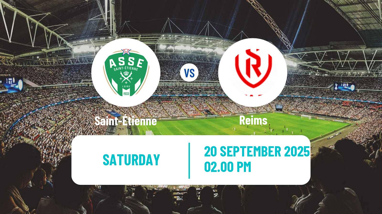 Soccer French Ligue 2 Saint-Étienne - Reims