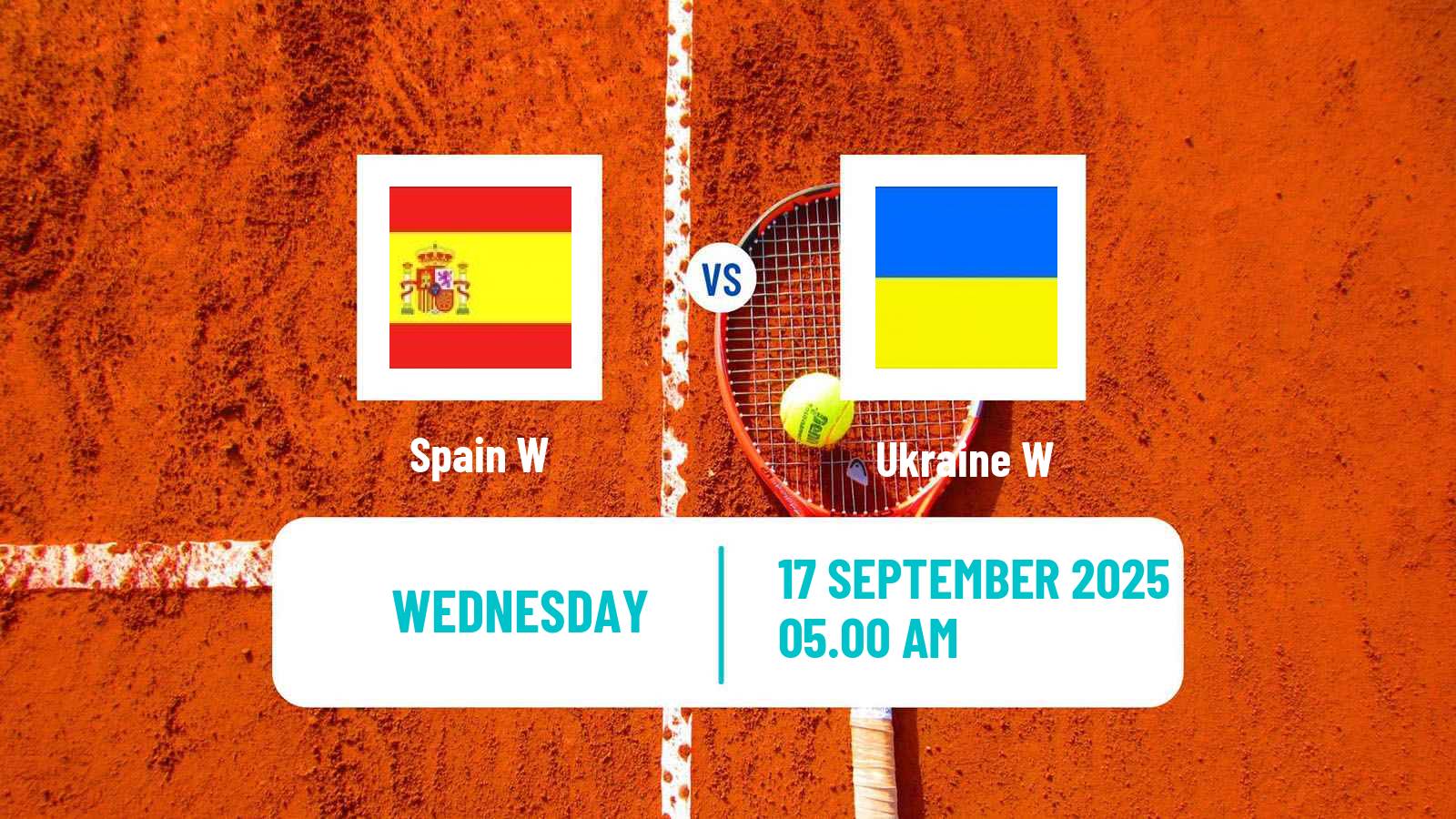 Tennis WTA Billie Jean King Cup World Group Teams Spain W - Ukraine W