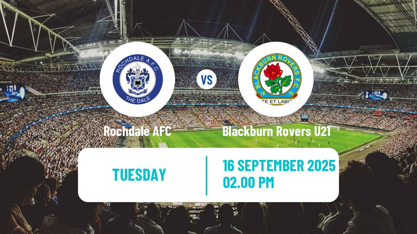 Soccer English National League Cup Rochdale - Blackburn Rovers U21