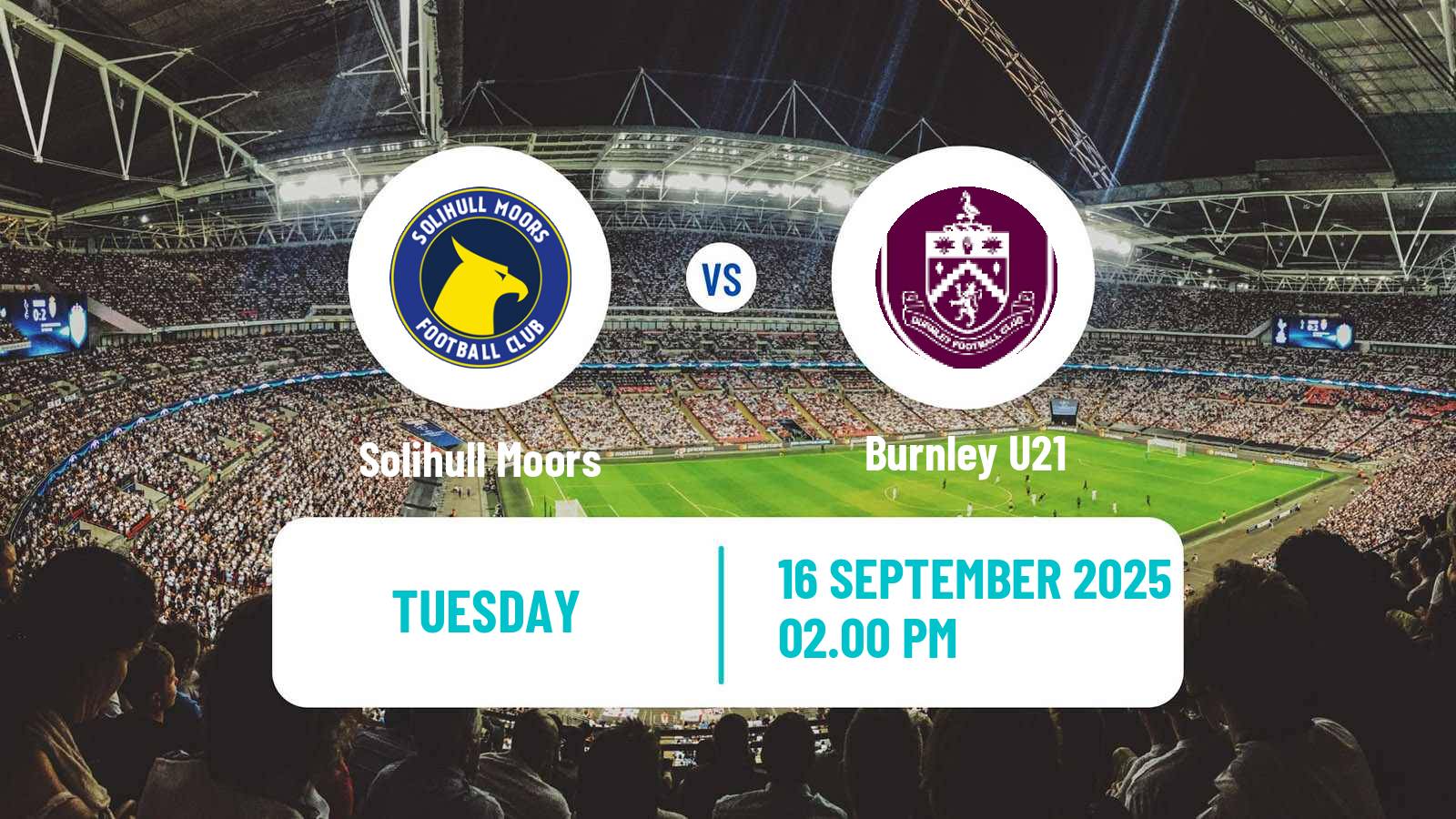Soccer English National League Cup Solihull Moors - Burnley U21