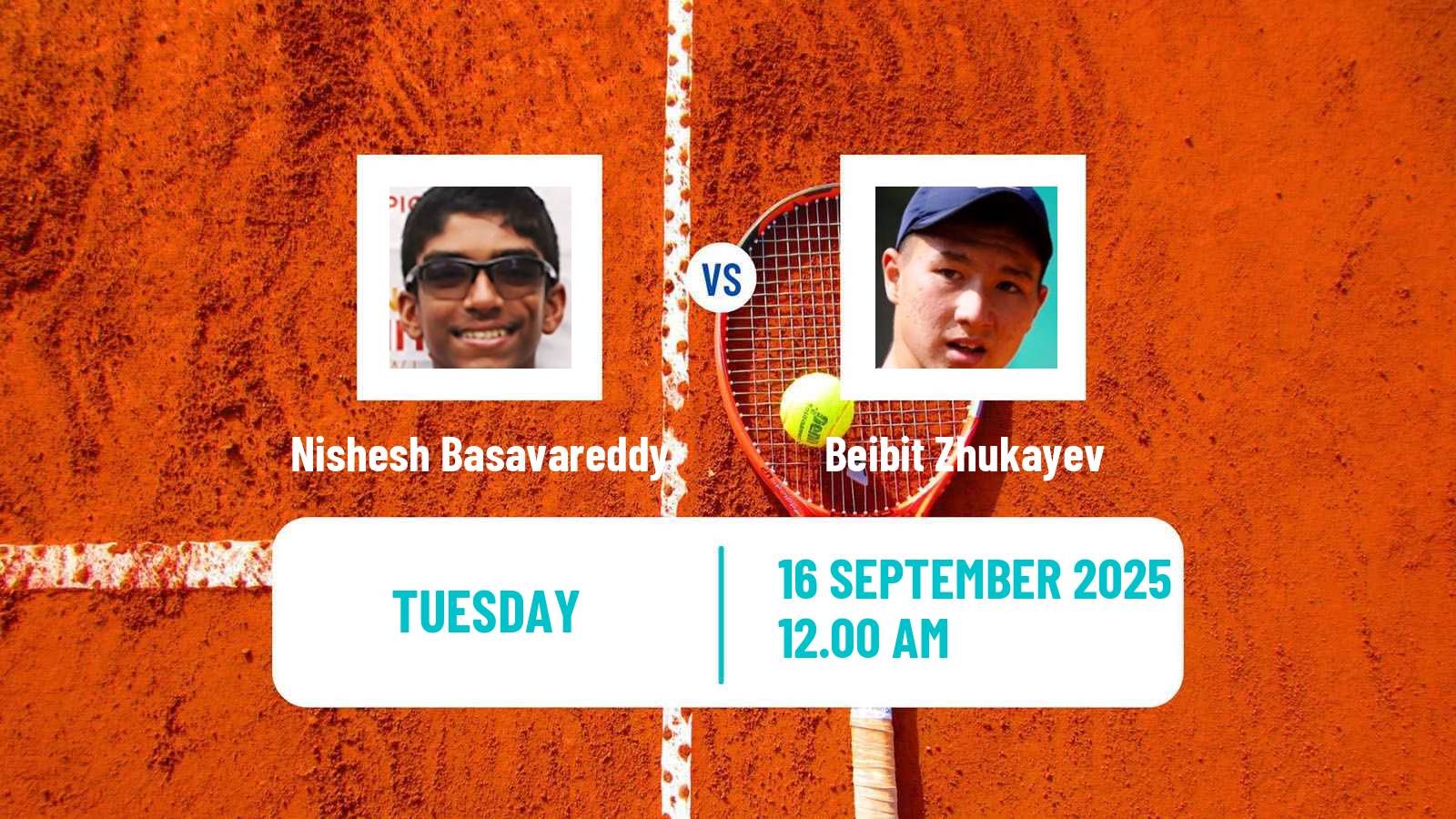 Tennis ATP Hangzhou Nishesh Basavareddy - Beibit Zhukayev