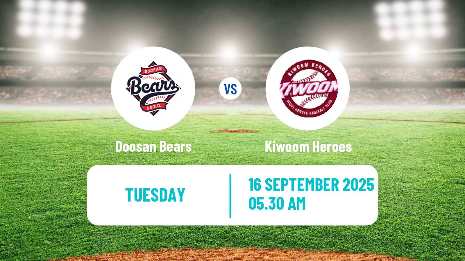 Baseball KBO Doosan Bears - Kiwoom Heroes