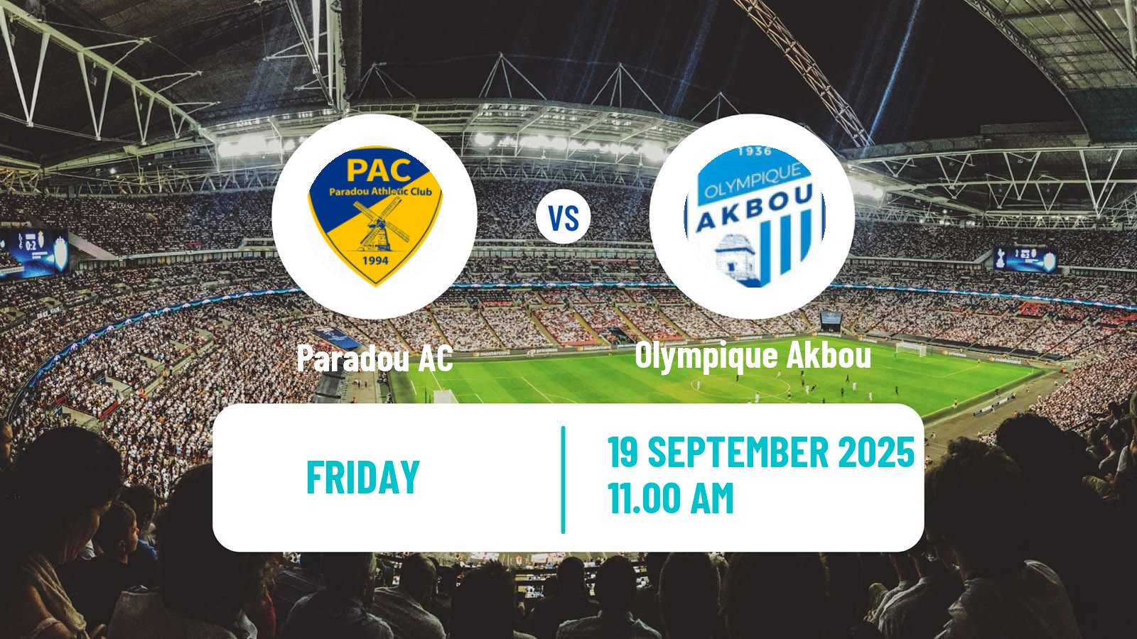 Soccer Algerian Ligue 1 Paradou - Olympique Akbou