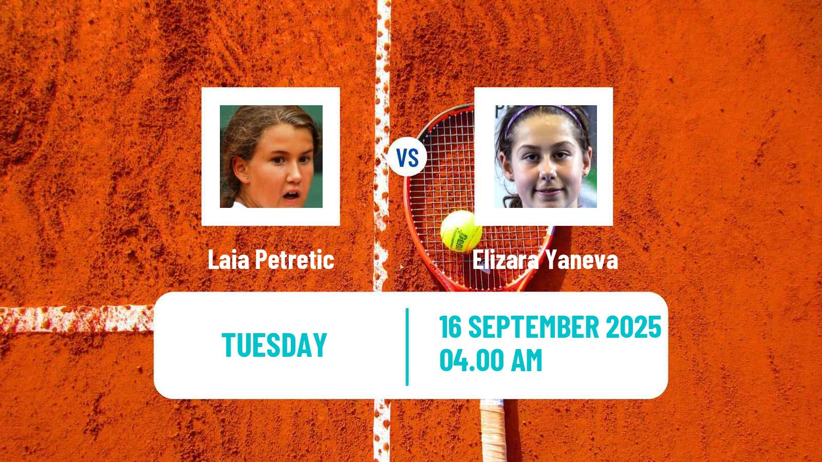 Tennis ITF W50 H Pazardzhik Women Laia Petretic - Elizara Yaneva