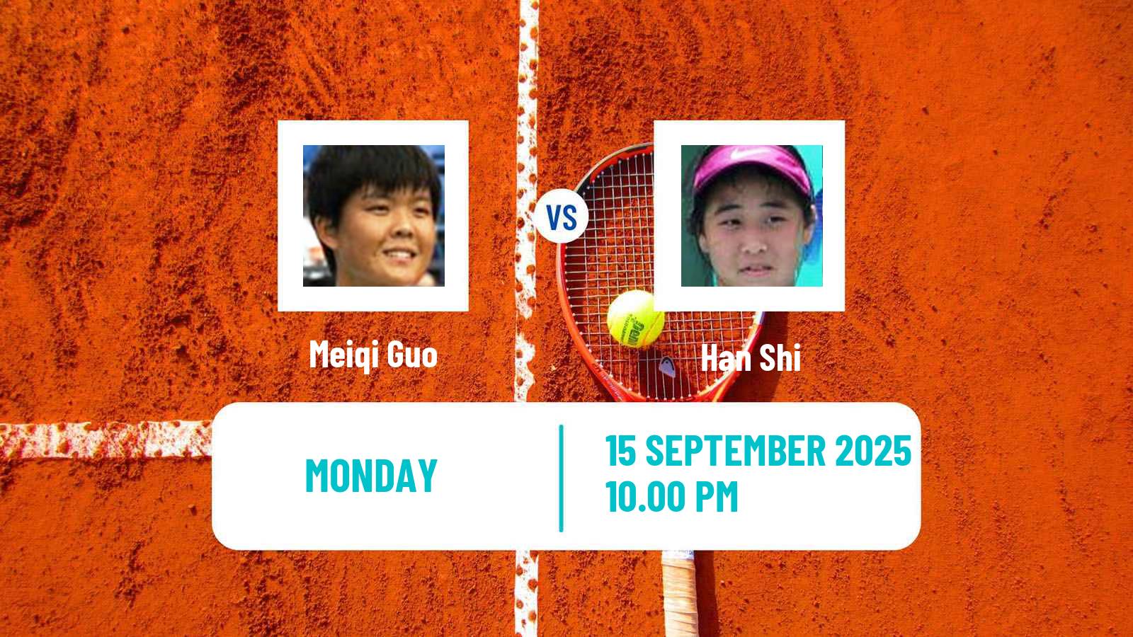 Tennis ITF W35 Shenyang Women Meiqi Guo - Han Shi
