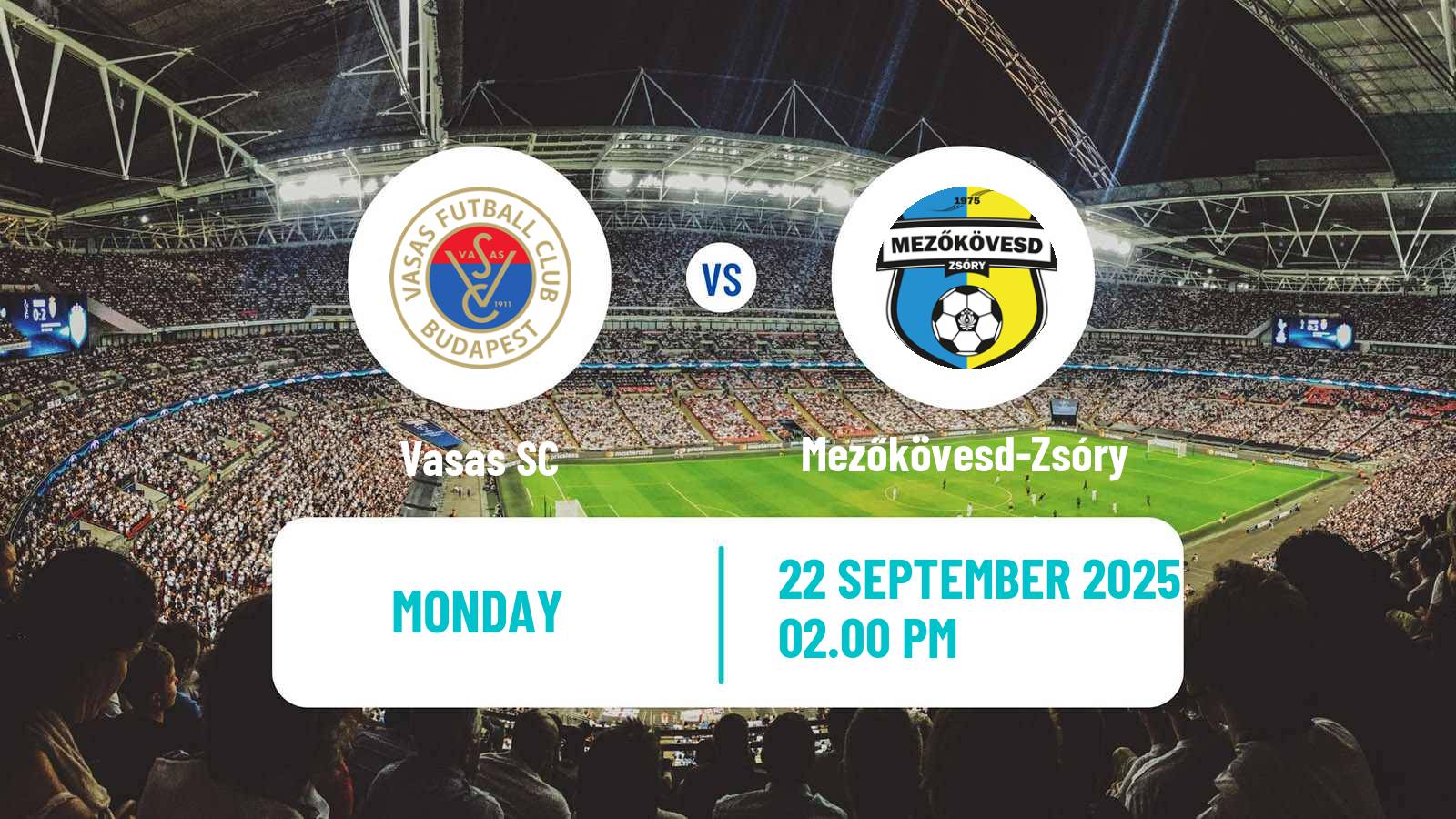 Soccer Hungarian NB II Vasas - Mezőkövesd-Zsóry